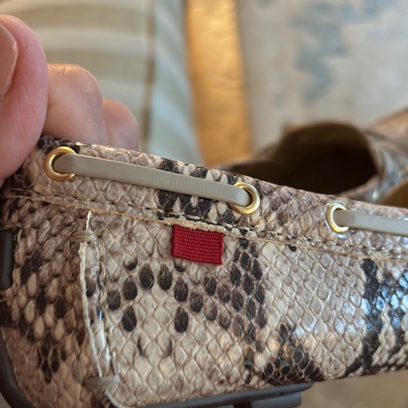 NEW Marc Joseph/ Cypress Hill, All leather Beige Snake Print Moccasins - Picture 11 of 12